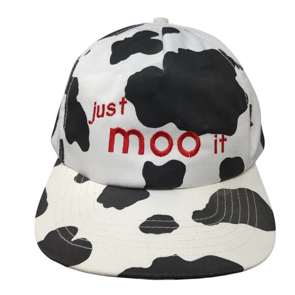 Just Moo It Snapback 5 Panel Cap Multi One Size Embroidered San Sun Vintage - Picture 1 of 9